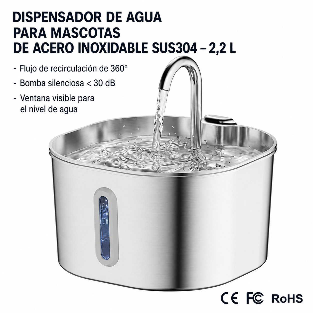 Fuente de Agua Inteligente para Mascotas